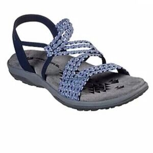 Skechers Women Reggae Slim Outdoor Sandals Flats shoes sz 8